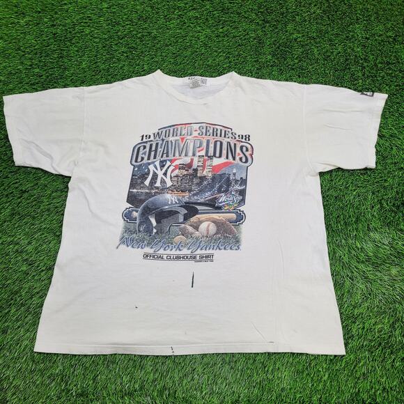 Vintage 1998 New-York Yankees Baggy Shirt XL 26x28 World-Series - Picture 1 of 16